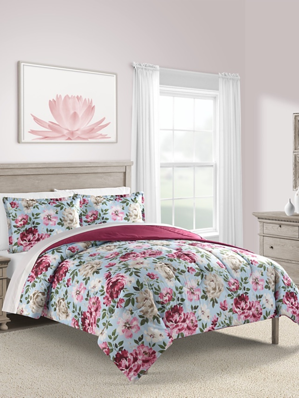 Sunham Naomi 3 pc comforter set